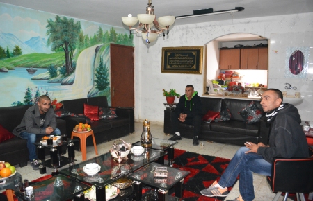 The Abu al-Qi'an family in their home in Umm al-Hiran. (Photo: Mersiha Gadzo) 